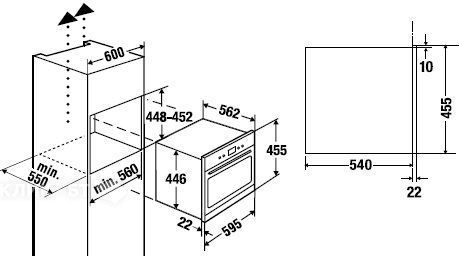 Встраиваемый паровой шкаф KUPPERSBUSCH EKDG 6551.0 J4 Gold