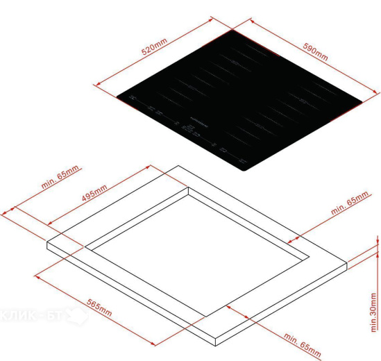 Варочная поверхность KUPPERSBERG ICS 645 F