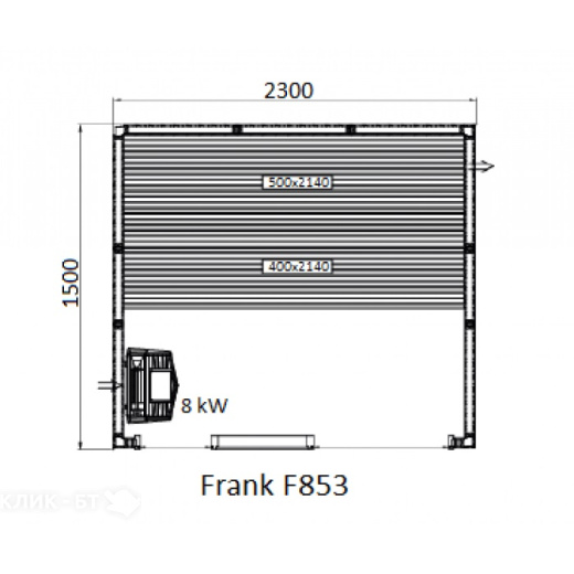 Финская сауна FRANK F853 КЕДР