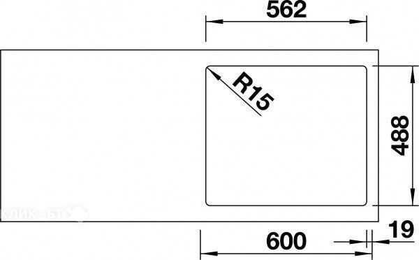 Кухонная мойка Blanco ETAGON 6 PuraPlus глянцевый белый керамика 525156