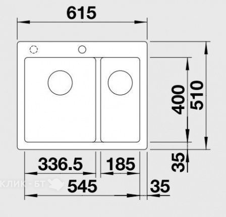 Кухонная мойка Blanco PLEON 6 Split SILGRANIT PuraDur бетон гранит 525308