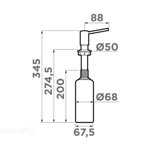 Дозатор OMOIKIRI OM-02-RG-LG (4995069)