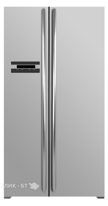 Холодильник ASCOLI ACDS571W (Inox)