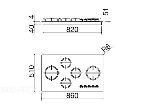 Варочная поверхность BARAZZA 1PMD95B
