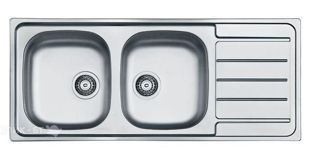 Кухонная мойка ALVEUS Line 100 NAT-90 1087978 (в комплекте с сифоном 1130555)