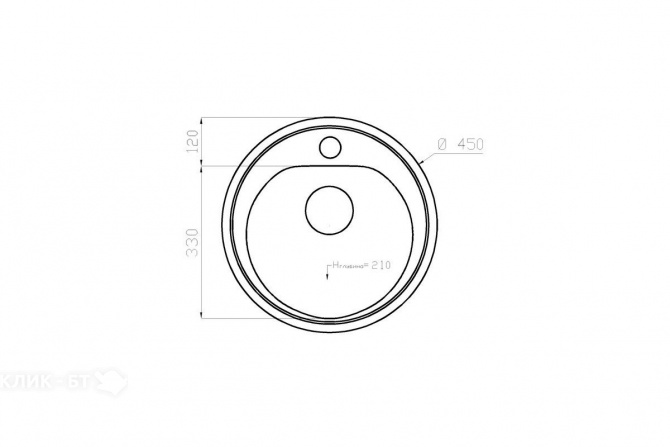 Кухонная мойка POLYGRAN F-05-14 серый