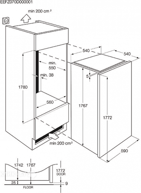 Морозильная камера ELECTROLUX eup 23901 x