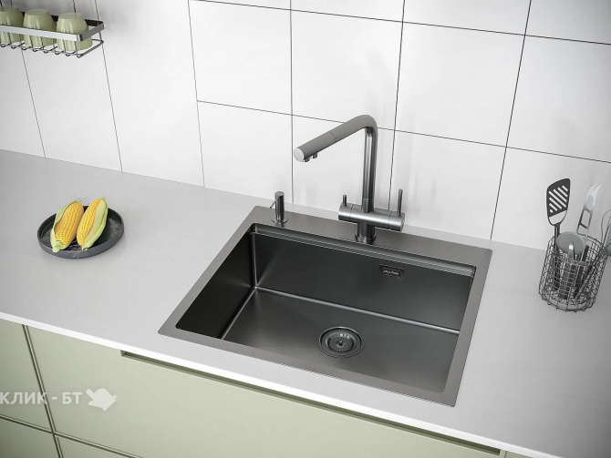 Кухонная мойка PAULMARK Brim-PRO PM705951-GM