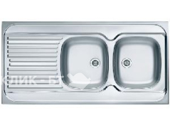 Кухонная мойка ALVEUS Classic 100 NAT-60 1200X600 правая (в комплекте с сифоном)