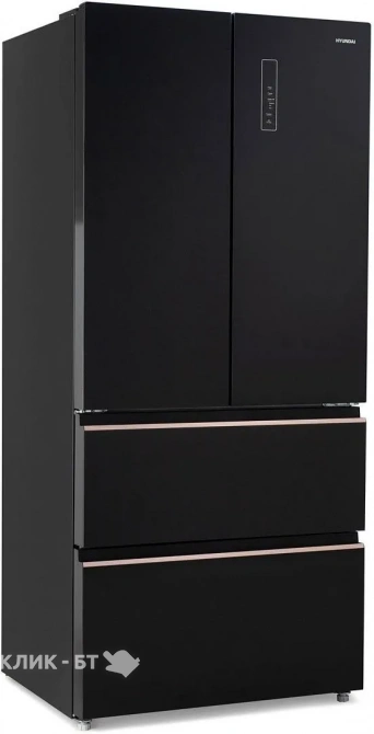 Холодильник HYUNDAI CM55043F черное стекло