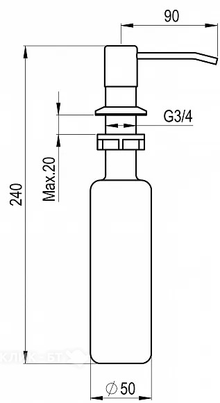 Дозатор GRANULA GR-1403 графит