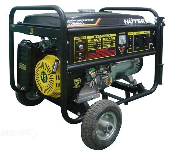 Генератор HUTER dy8000lx-3 с колёсами