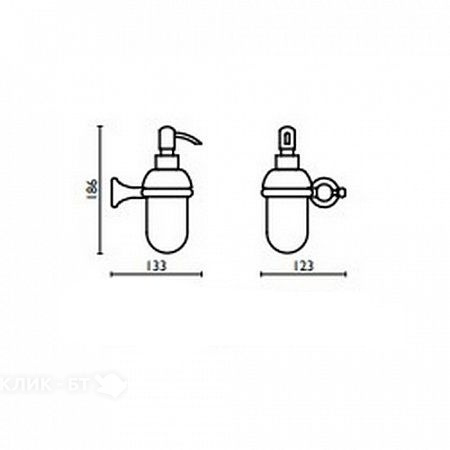 Дозатор BAGNO & ASSOCIATI Regency RE12752 золото