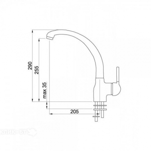Смеситель ELLECI Po Ghisa M70