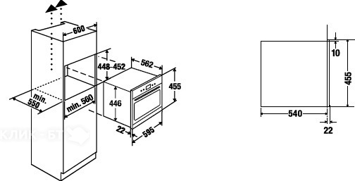 Встраиваемый паровой шкаф KUPPERSBUSCH ekdg 6550.0 w5