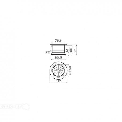 Сменная горловина для измельчителя OMOIKIRI NA-04-AB022 (4956727)