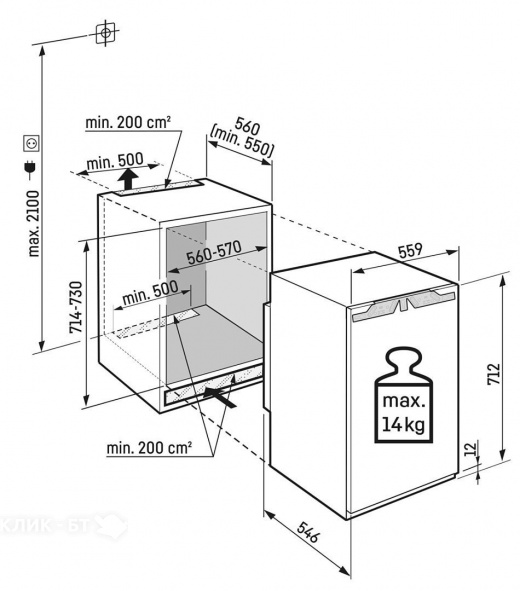 Морозильная камера LIEBHERR IFNd 3503