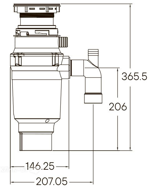 Измельчитель пищевых отходов PAULMARK INTENSO I-400