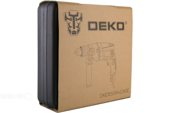 Дрель ударная DEKO DKID650W ключевой реверс