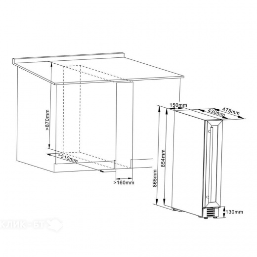 Винный шкаф CELLAR PRIVATE CP007B