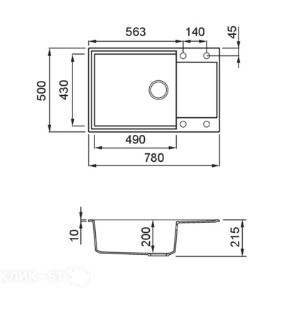 Кухонная мойка ELLECI Easy 310 Bianco Antico 62