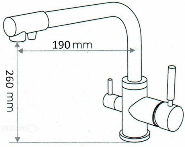 Смеситель EMAR 3003N.8 морион