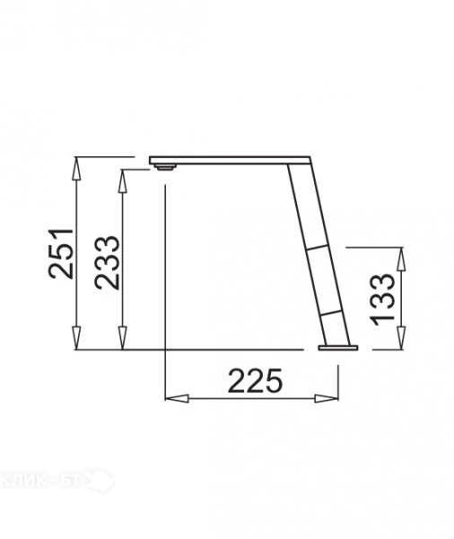 Смеситель ELLECI Blade M79 Aluminium