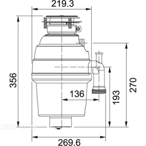 Измельчитель FRANKE 134.0287.920 TP 50