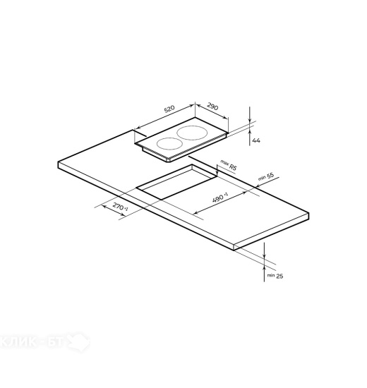 Варочная поверхность MILLEN MEH 302 BL