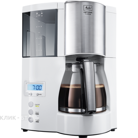 Кофеварка MELITTA optima glass timer белая