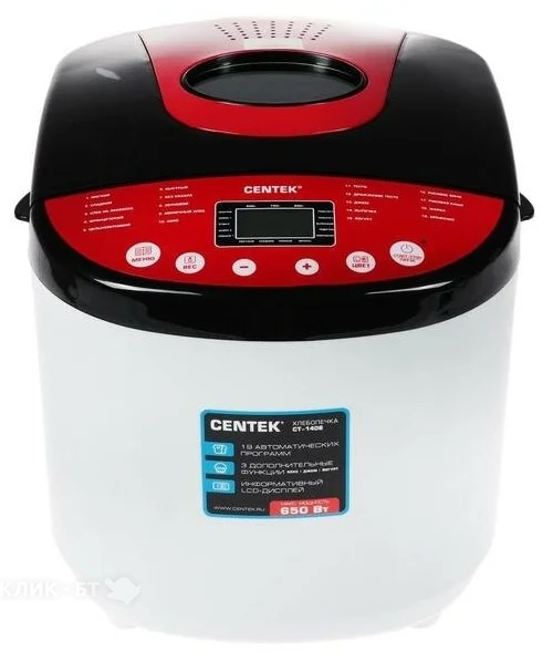 Хлебопечь CENTEK CT-1406 бело-красный