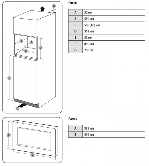 Микроволновая печь SAMSUNG MG20A7118AK/BW