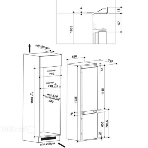 Холодильник Whirlpool SP40 802 EU