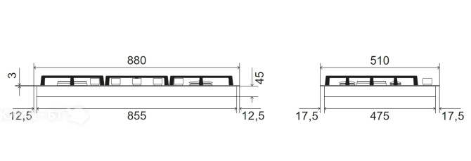 Варочная поверхность ILVE HCL 90-SCK/SS