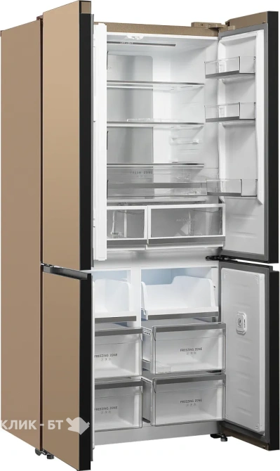 Холодильник WEISSGAUFF WCD 510 Built-in Inverter NoFrost Сhampagne Glass