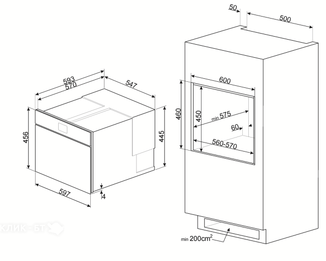 Шкаф скоростного охлаждения и шоковой заморозки SMEG SAB4304X
