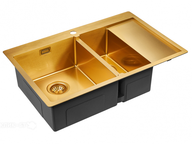 Кухонная мойка PAULMARK Union PM537851-BGL