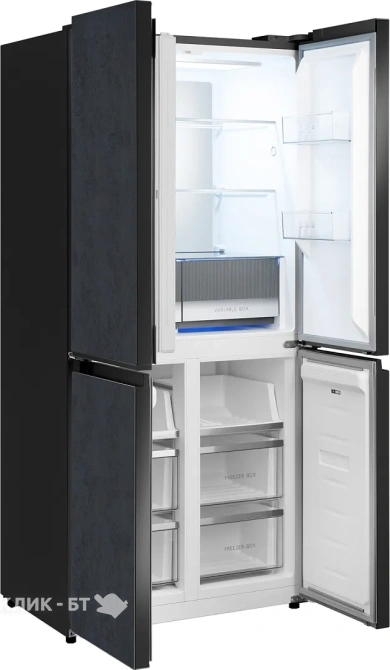 Холодильник WEISSGAUFF WCD 450 Rock Glass NoFrost Inverter