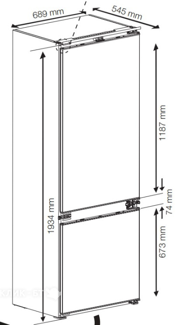 Холодильник BEKO BCNE400I35ZS