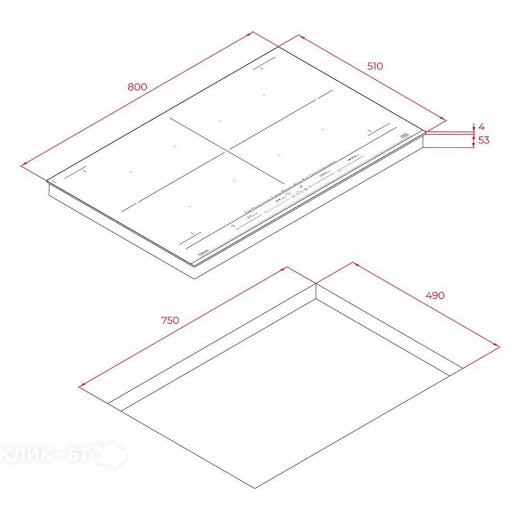 Варочная поверхность TEKA IZF 88700 BK MST
