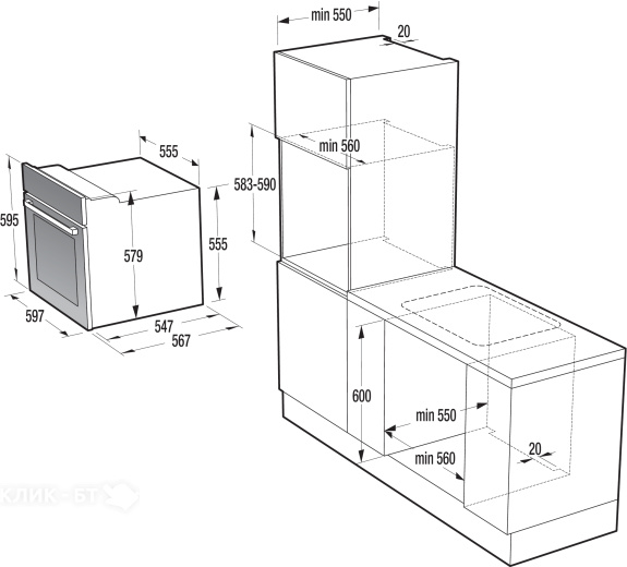 Духовой шкаф GORENJE bo 71 ora-b