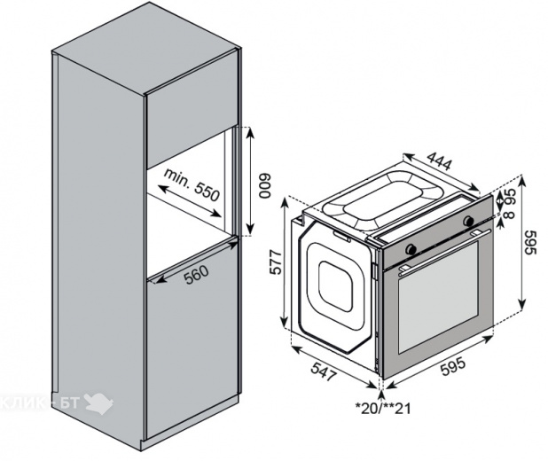 Духовой шкаф KUPPERSBERG HF 603 GR
