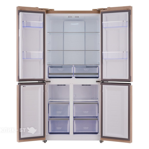 Холодильник TESLER RCD-482I BEIGE GLASS