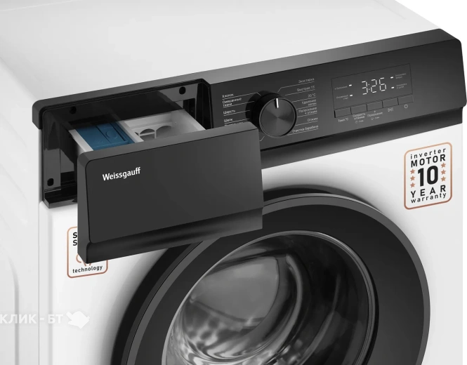 Стиральная машина WEISSGAUFF WM 39106 Inverter Steam