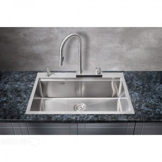 Кухонная мойка MILACIO Denia 75 Steel MC.77420 нержавеющая сталь