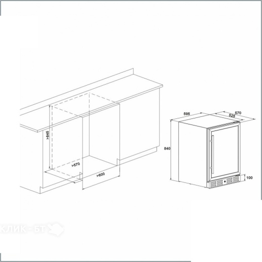 Винный шкаф MEYVEL MV46-KST2