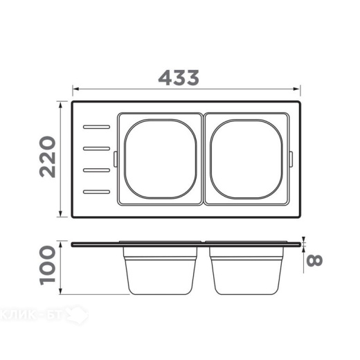 Контейнер OMOIKIRI DC-02-2-IN (4999075)