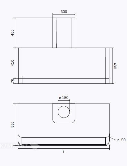 Вытяжка ILVE APM120/SS