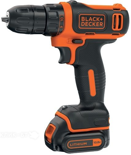 Дрель-шуруповерт Black&Decker BDCDD12KB