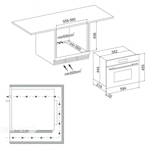 Микроволновая печь KRONA ONYX 45H mw BL/BL